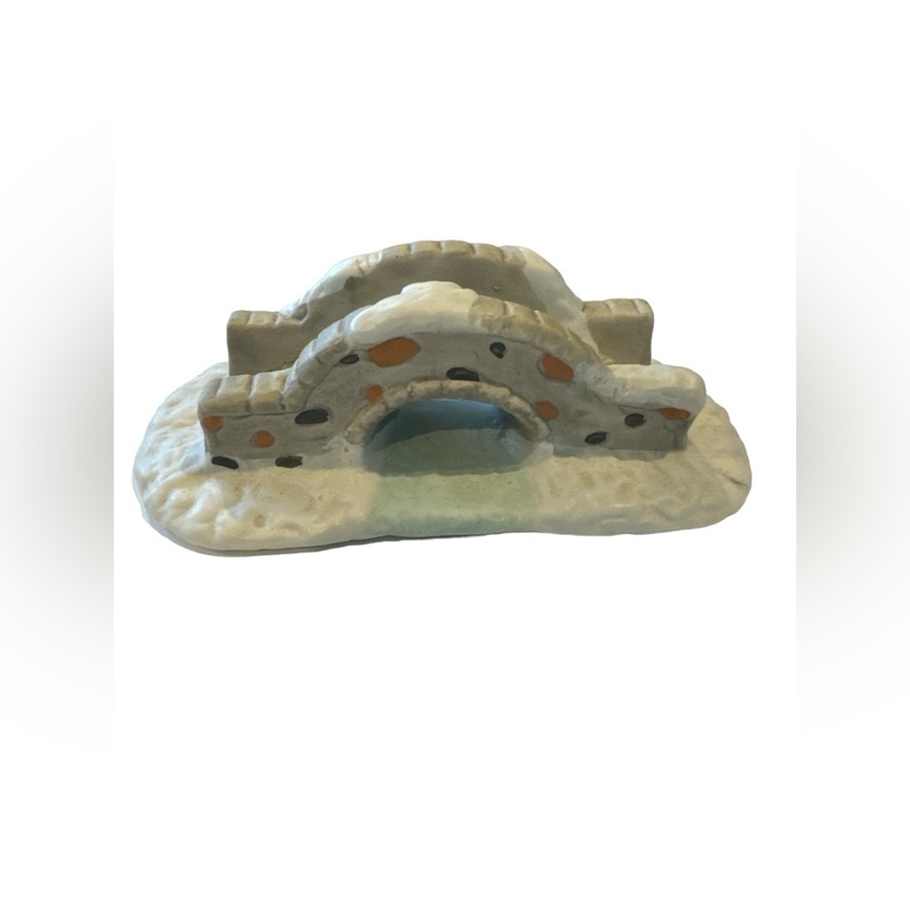 Christmas Valley Trim Treads Porcelain 8" Stone Bridge - Picture 2 of 3